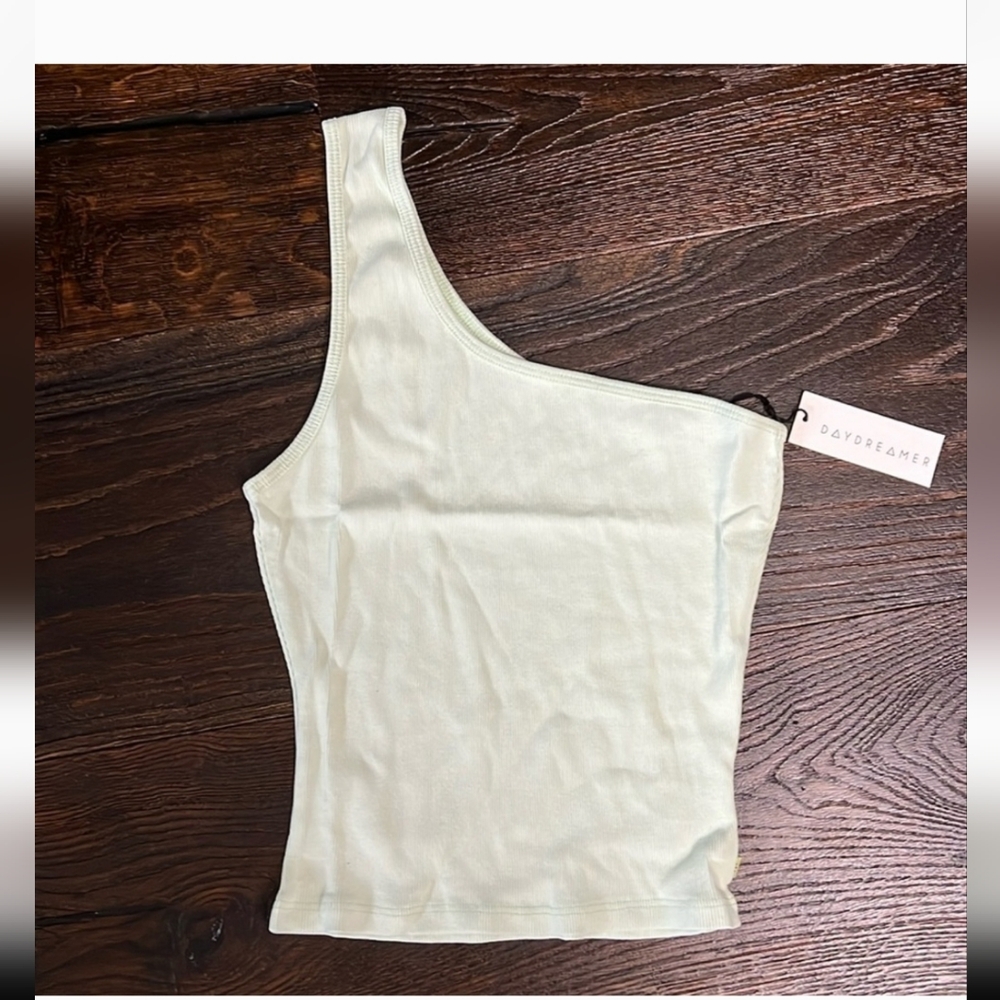 Daydreamer Ribbed One Shoulder Tank NWOT